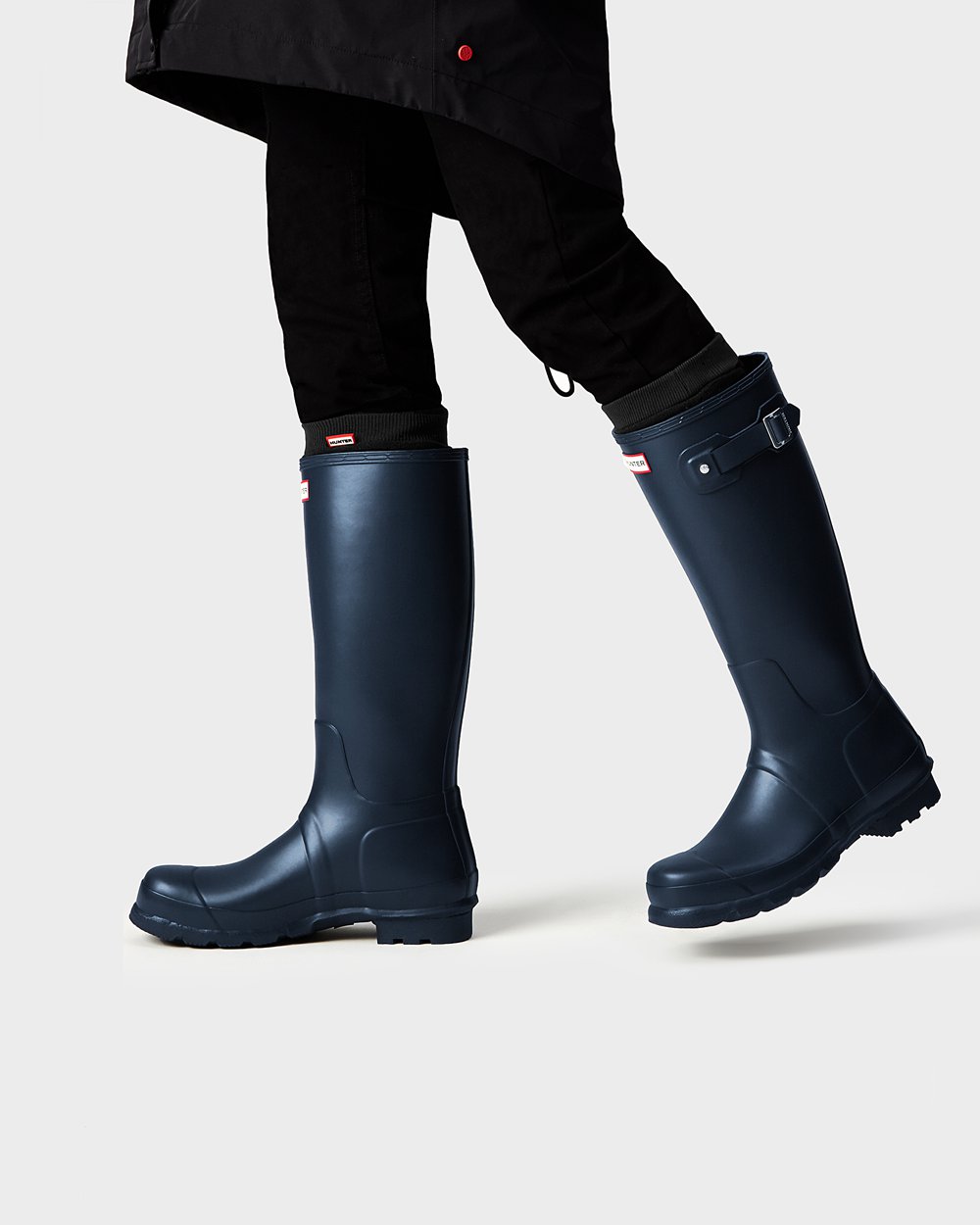 Mens Hunter Original - Tall Rain Boots Navy - 5936-EKHGD